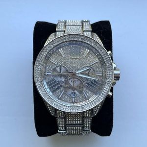 Michael Kors “The Ritz” silver watch.